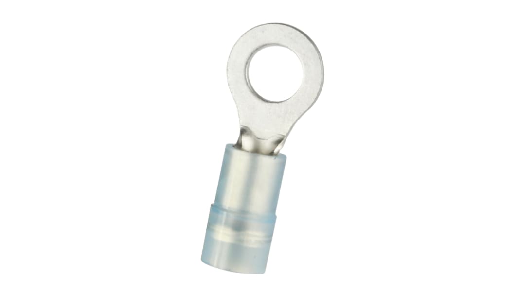 RS PRO Insulated Crimp Ring Terminal, M5 Stud Size, 1.5mm² to 2.5mm² Wire Size, Blue