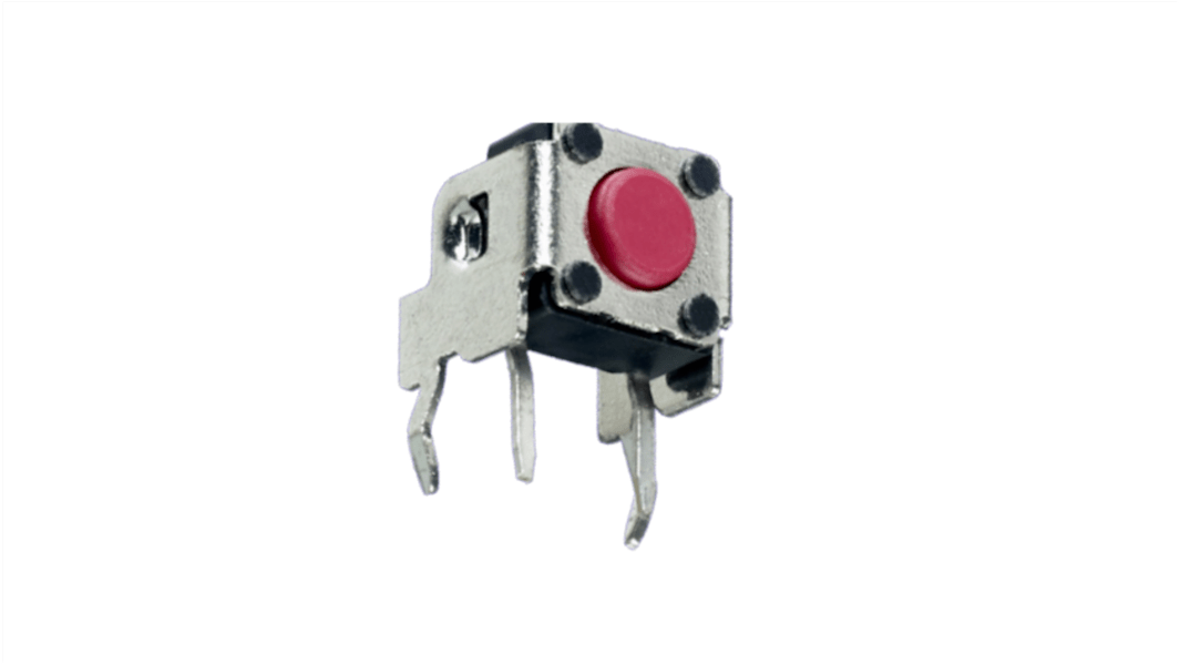 APEM   SPST, Lötanschluss 50mA Tastend 3.85mm Taster Rot