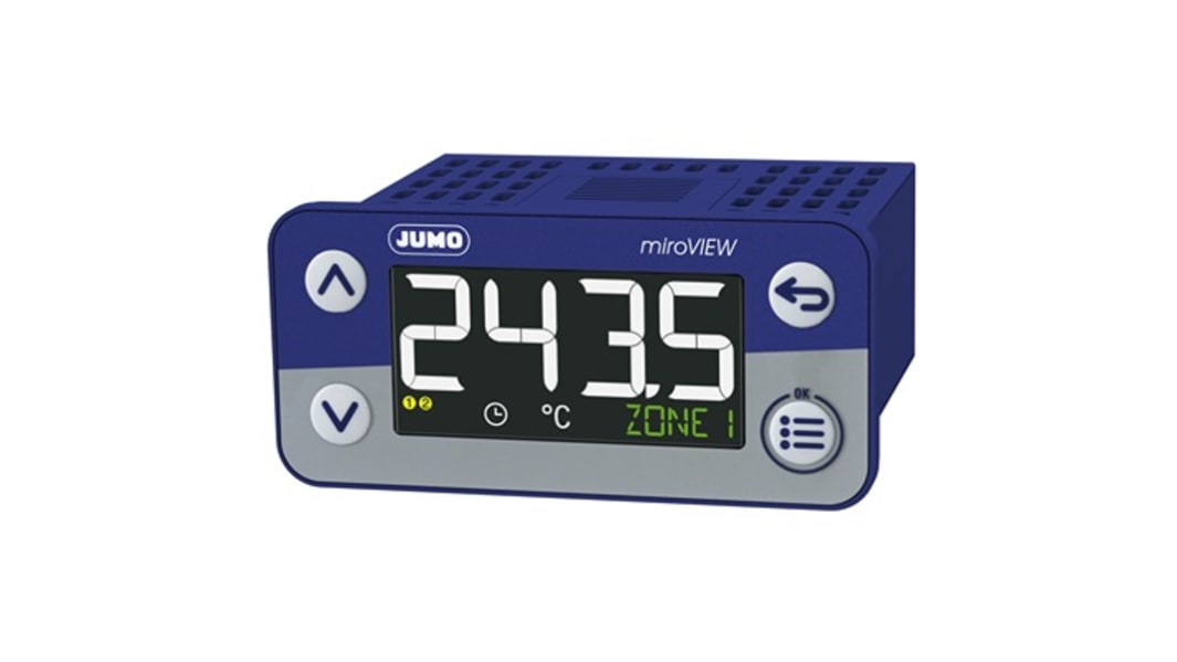 Jumo miroVIEW LCD Digital Panel Multi-Function Meter for Analog, 0 → 20 mA, 4 → 20 mA, 28.5mm x 69mm