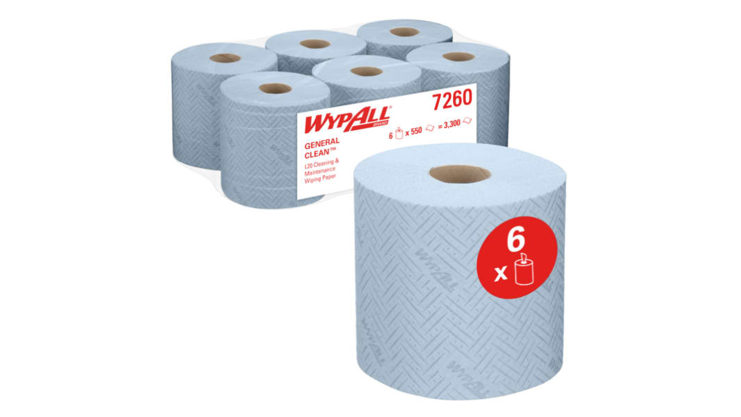 Kimberly Clark Papierhandtuch Rolle Blau, 550-Blatt