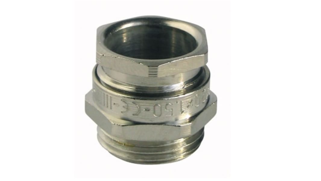 Capri ISOCAP Kabelverschraubung, M50 Messing vernickelt 27mm/ 38mm, IP66
