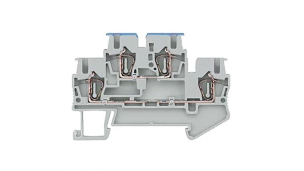 Siemens 8WH DINレール端子, 14AWG 500 V, スプリング