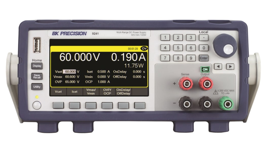 Fuente de alimentación BK Precision, 4 salidas, 0 → 60V, 4A, 120W
