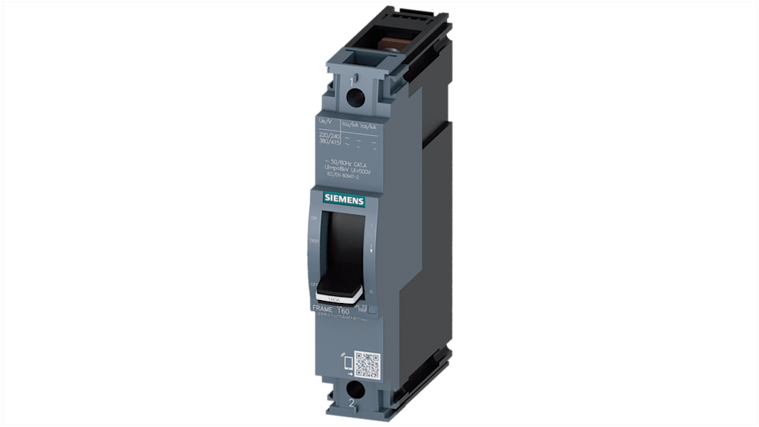 Disjoncteur Siemens SENTRON 1 pôles, 50A, pouvoir de coupure 55 kA, montage fixe
