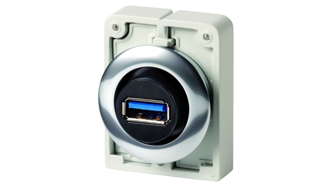 Eaton USB 3.0, Male Type A US Plug to Female, 50mm
