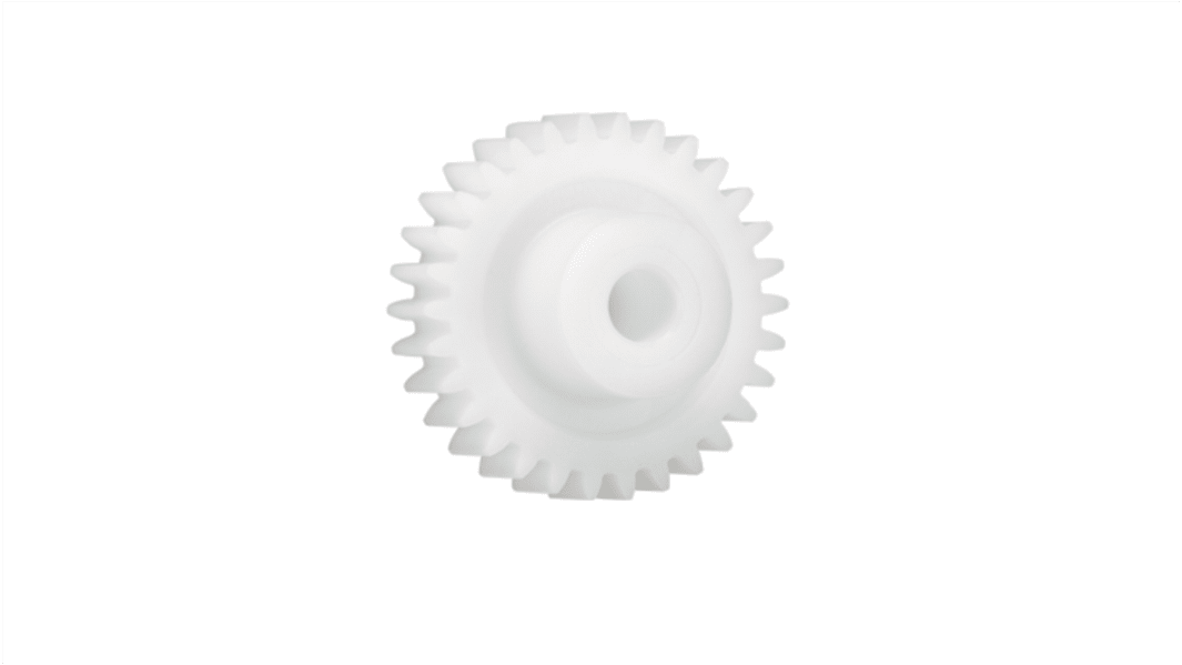 Igus Iguform S270 52 Teeth Spur Gear, 0.5 Module, 6mm Bore Diam, 26mm Pitch Diam, 15mm Hub Diam