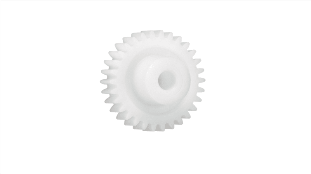 Igus Iguform S270 52 Teeth Spur Gear, 1 Module, 8mm Bore Diam, 52mm Pitch Diam, 21mm Hub Diam