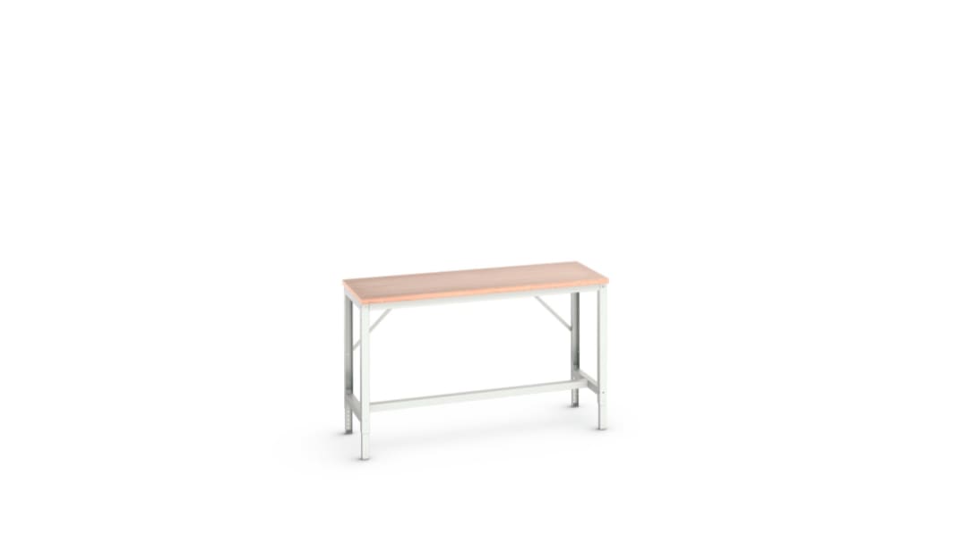 Bott Steel Workbench, Adjustable Height, 780 → 930mm x 1500mm x 600mm