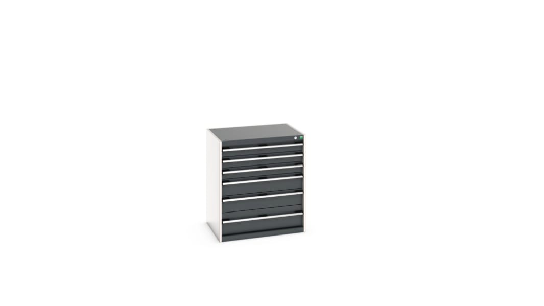 Armoire 6 tiroirs Bott, 900mm x 800mm x 650mm