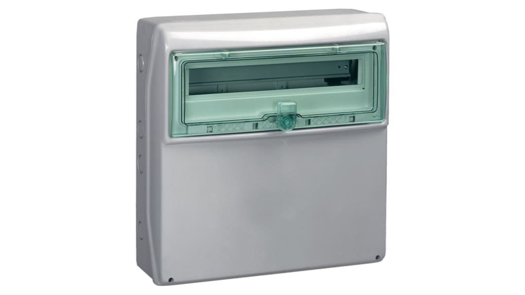 Schneider Electric Mureva Light Grey Smooth Polymer Electrical Enclosure, IEC, IP65 Surface Mount, 1 Gangs, 460 x 448 x