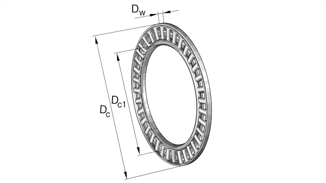 INA ニードルローラーベアリング, 内径：10mm, 外径：24mm, レース幅：2mm, AXK1024-A/0-10