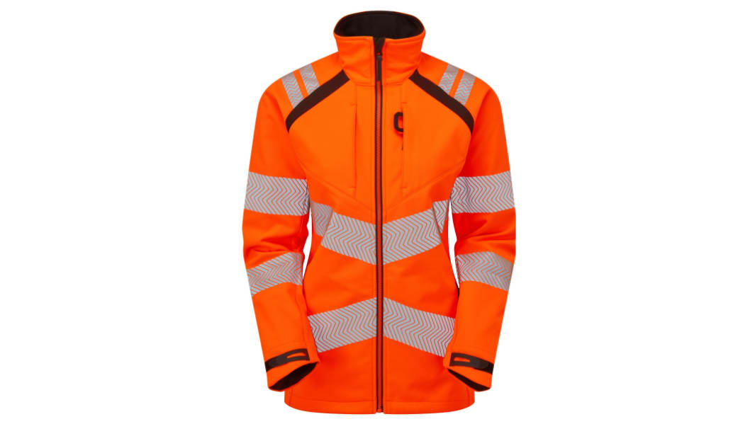 Chaqueta Softshell de alta visibilidad  para hombre PULSAR de color Naranja, talla 4XL