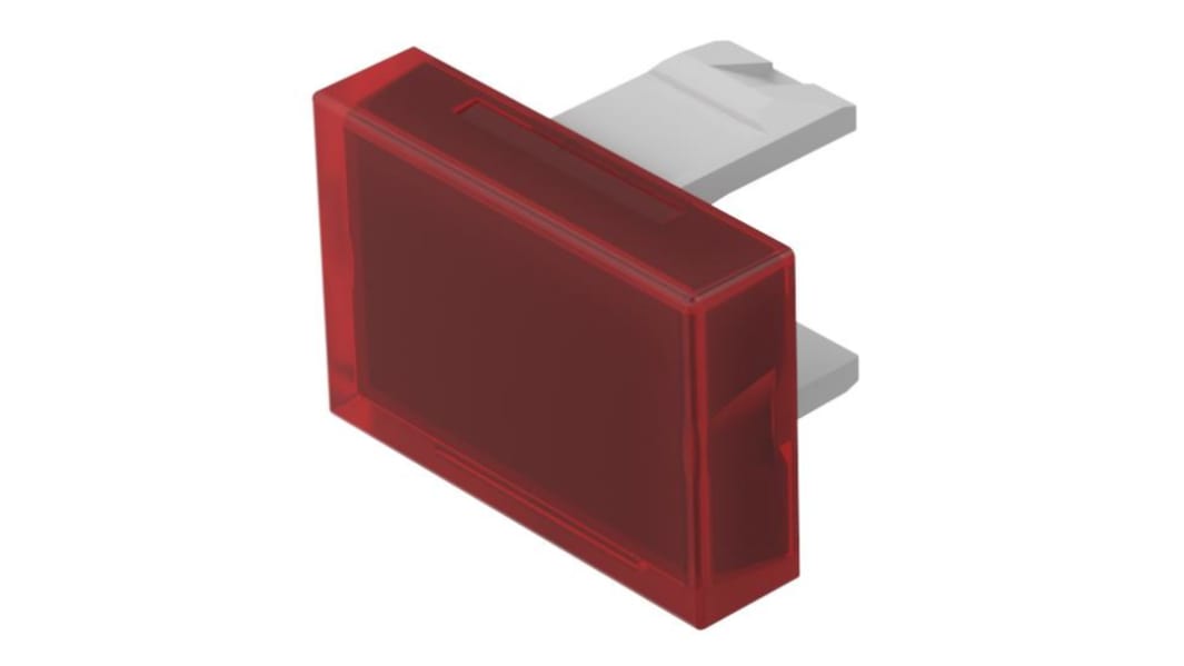 Embellecedor para botón pulsador Naranja Rectangular para uso con Botón pulsador