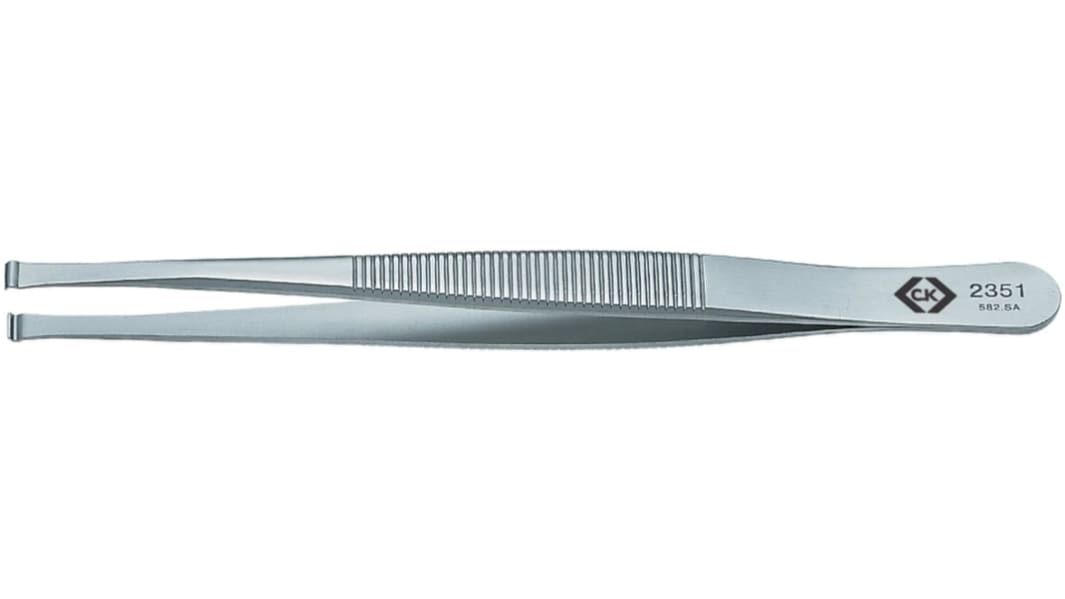 Pinzette CK T2351 in Acciaio inox, 115 mm , becco Arrotondato, anti-magnetiche