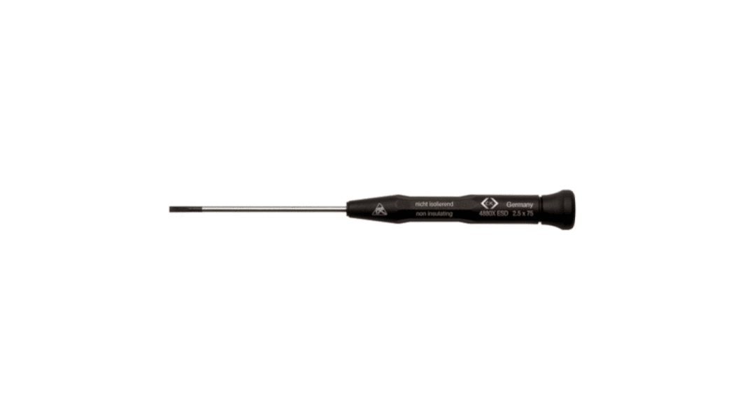 Tournevis CK, pointe , pour vis Fendu 1,5 mm type Tournevis standard
