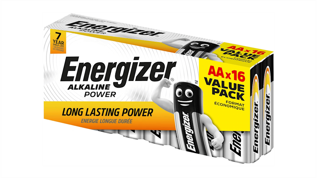 Energizer Energizer Alkaline Zinc Manganese Dioxide AA Batteries 1.5V