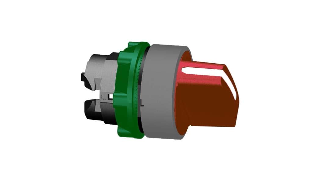 Schneider Electric ZB5 Wählschalterkopf Rot 3-Positionen 22mm Drehschalter
