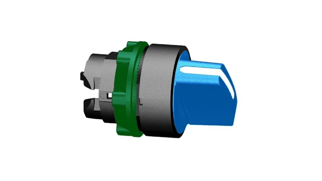 Schneider Electric Harmony XB5 Wählschalterkopf Blau 3-Positionen 22mm Drehschalter