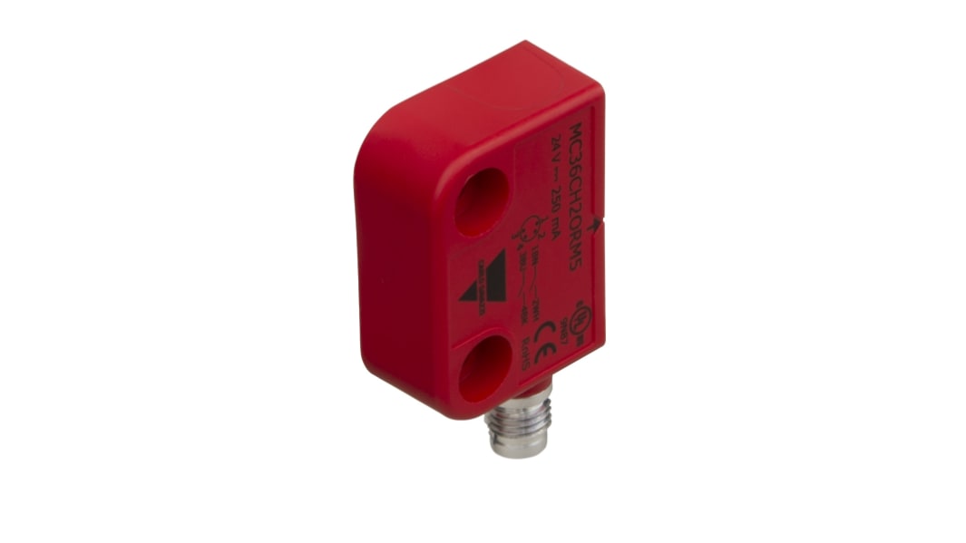 Carlo Gavazzi MC36C Series Magnetic Safety Switch, 12 → 24V ac/dc, Plastic Housing, 2NO, Cable