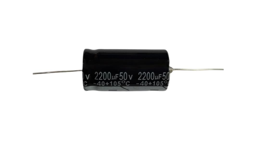 Condensateur RS PRO, Aluminium électrolytique 2200μF, 40 V dc (50V)