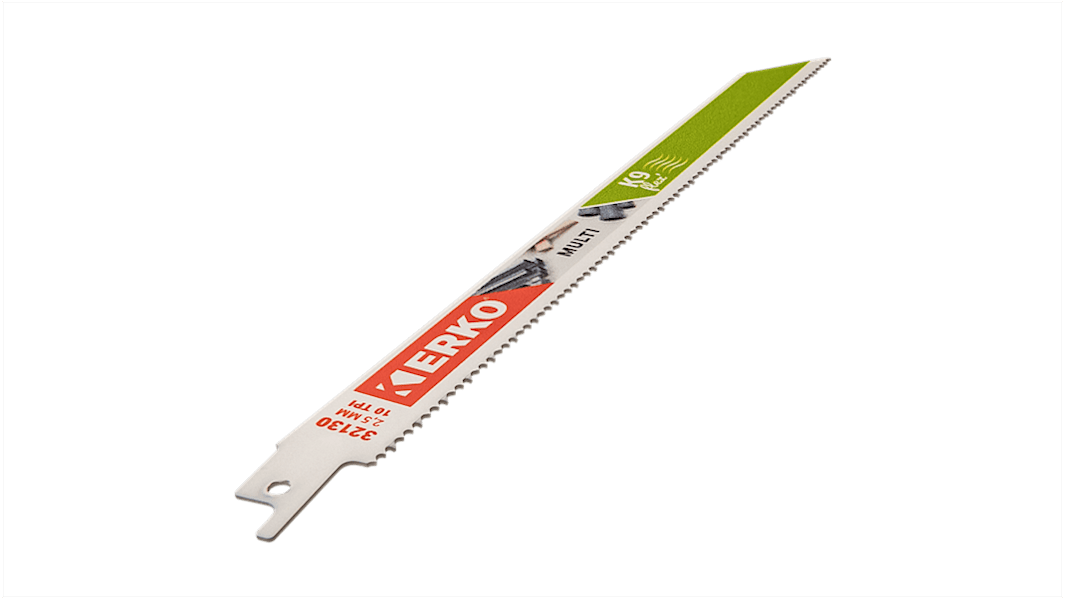 ERKO, 10 Teeth Per Inch Multiple Materials 228mm Cutting Length Reciprocating Saw Blade, Pack of 5