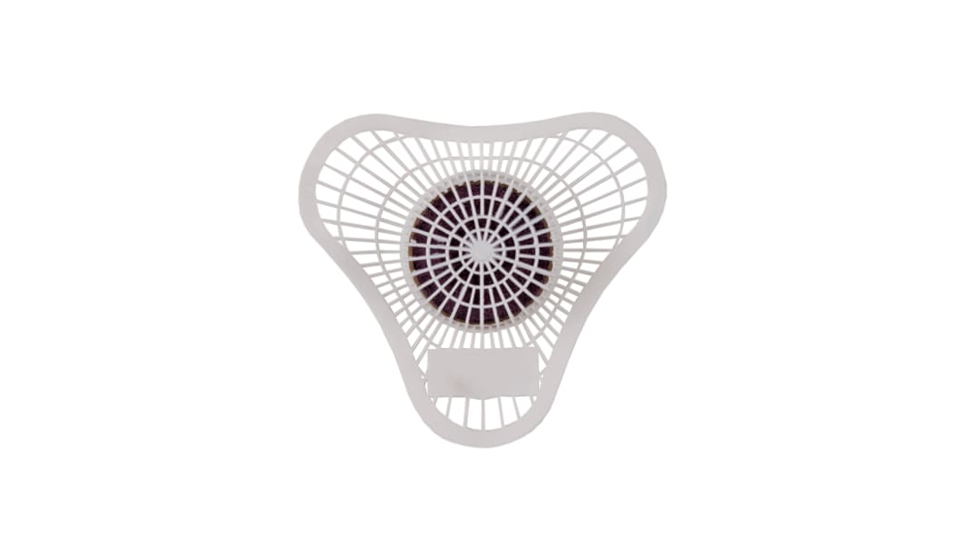White Urinal Screen, 170 x 170mm