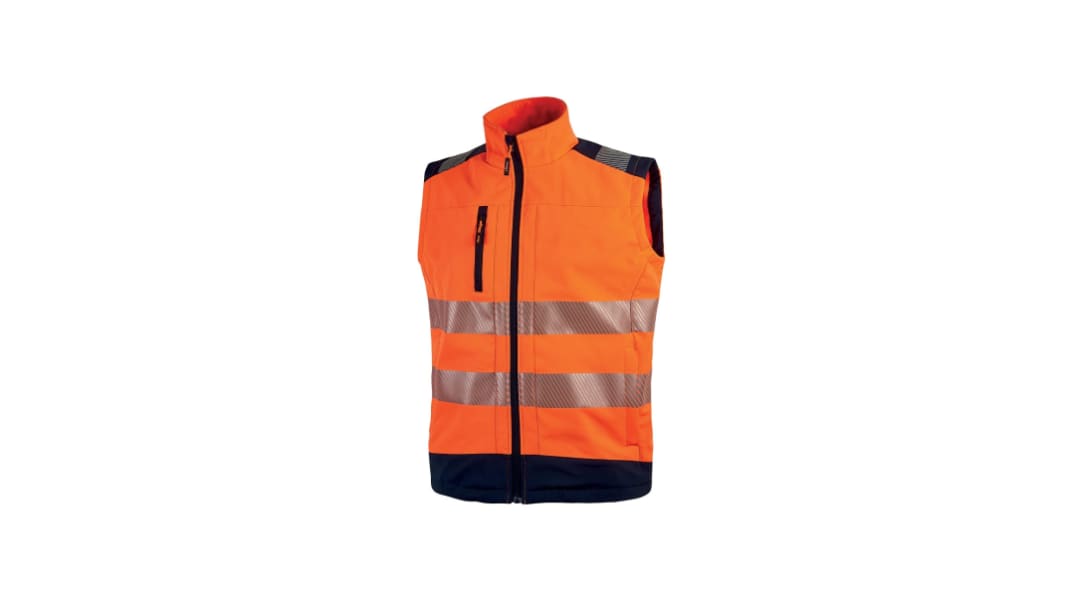 Chaqueta alta visibilidad Unisex UPower de color Naranja, talla L