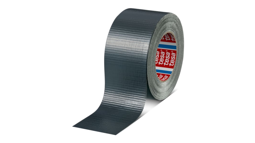 Cinta americana, Tesa 4662 de color Gris, 72mm x 50m, grosor 0.23mm