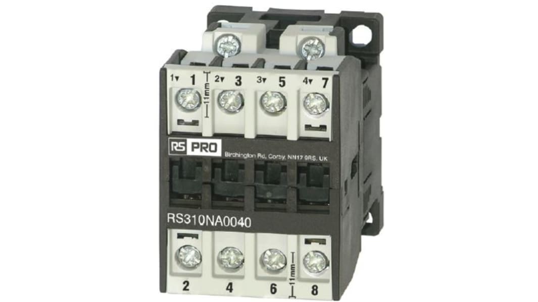 RS PRO Contactor, 230 V ac Coil, 3-Pole, 22 A, 11 kW, 3 → 400 V