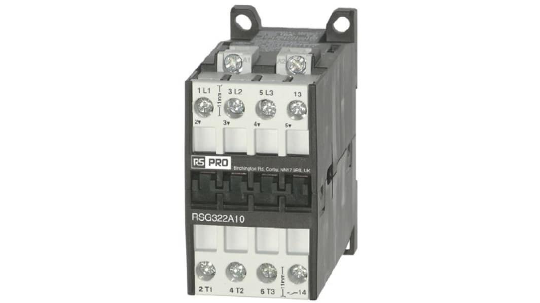 RS PRO Contactor, 24 V dc Coil, 3-Pole, 18 A, 7.5 kW, 3 → 400 V