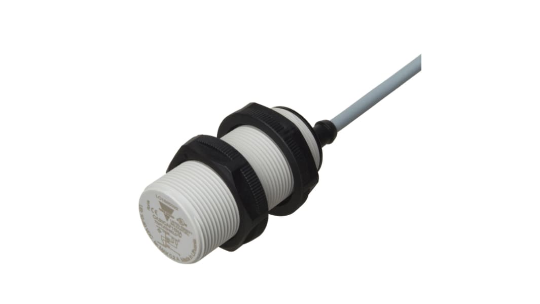 Carlo Gavazzi Capacitive Threaded Barrel Proximity Sensor, M30, 16 mm Detection, NPN NO, 10 → 40 V dc