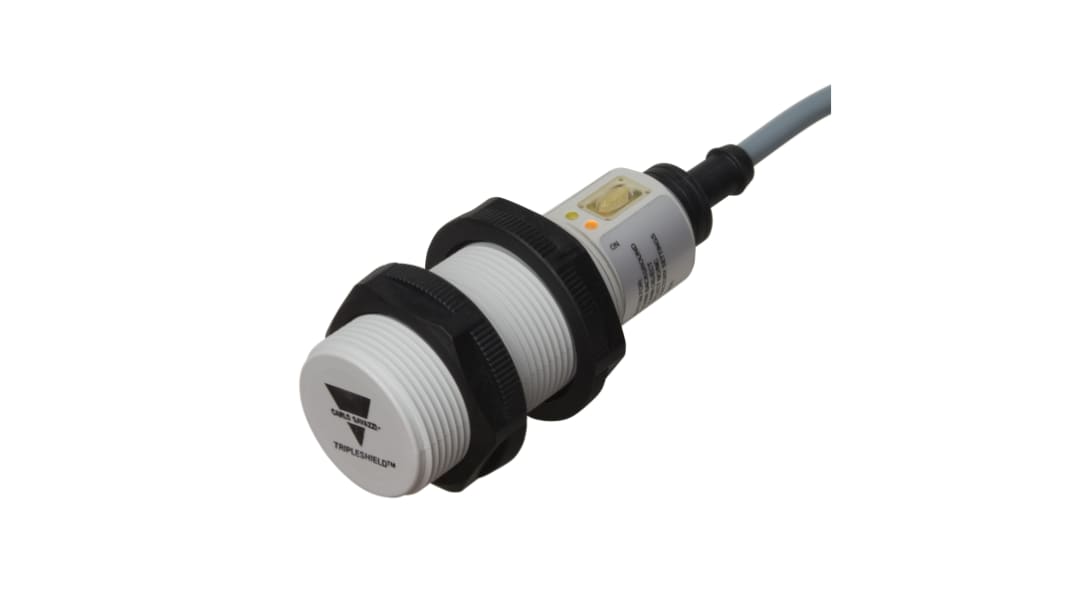 Carlo Gavazzi Capacitive Threaded Barrel Proximity Sensor, M30, 30 mm Detection, PNP/NPN NO+NC, 10 → 40 V dc