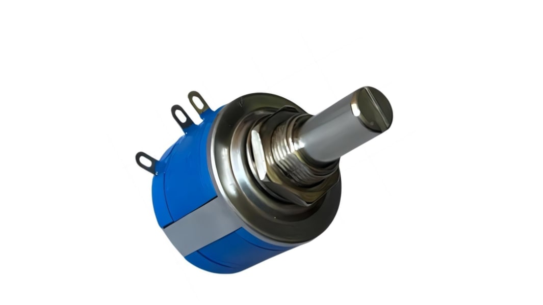 RS PRO 2kΩ Rotary Potentiometer 10-Turns 1-Gang Bushing Mount
