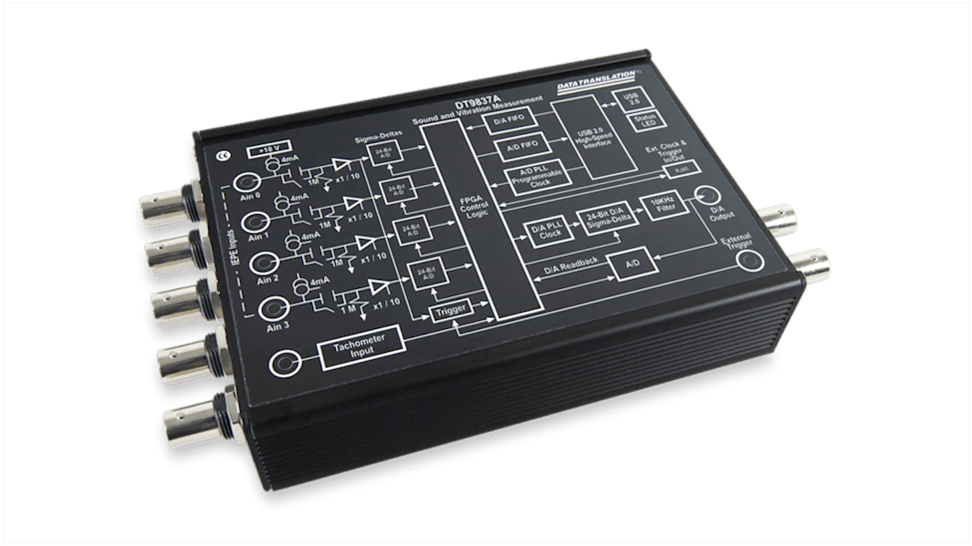 Digilent DT9837A Data Acquisition, 4 Channel(s), USB, 52.7ksps, 24 bit