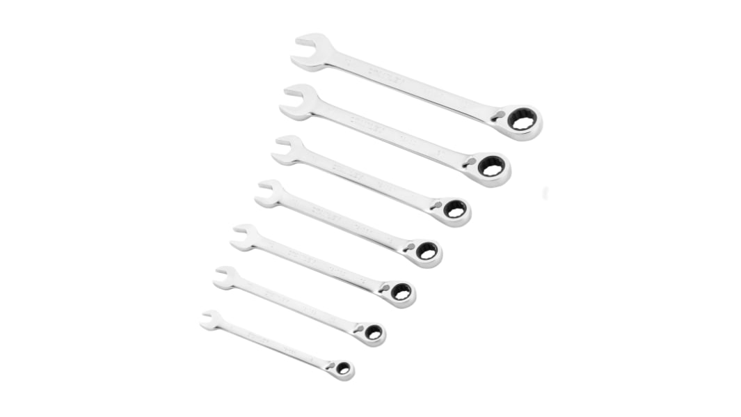 Stanley FMMT82 Series 7-Piece Combination Spanner Set, 8 mm, 10 mm, 12 mm, 13 mm, 14 mm, 17 mm, 19 mm