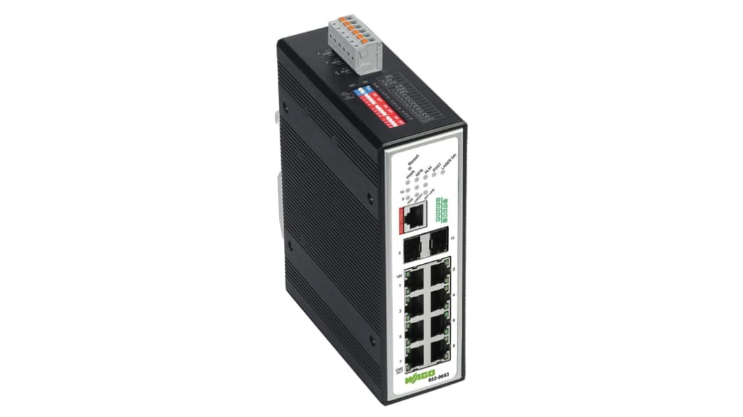 WAGO Managed 8 Port Industrial Ethernet Switch RJ-45
