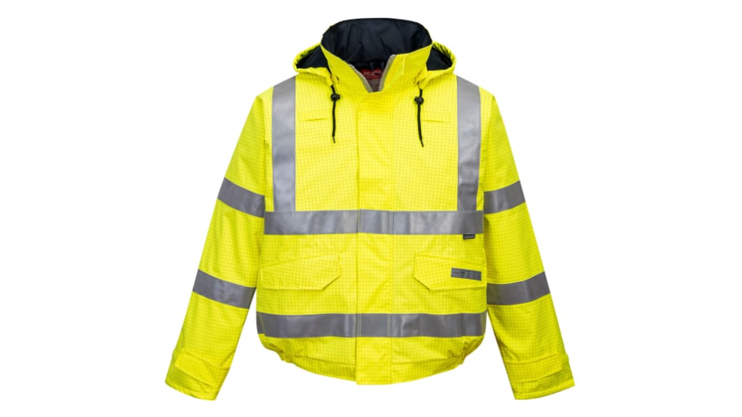 Portwest Unisex Warnschutz Bomberjacke Gelb, Größe XXL