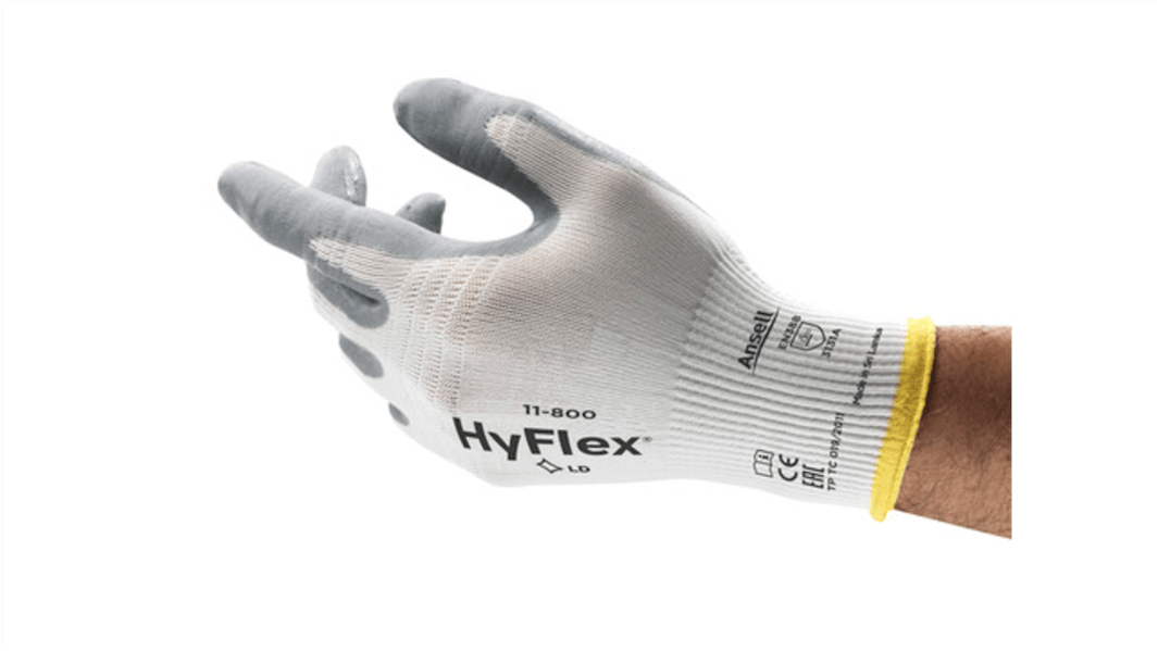 Ansell HyFlex 11-800 Arbeitshandschuhe Größe 11 Baugruppe, Abfüllen in Flaschen/Dosen, Glasherstellung, Handhabung von