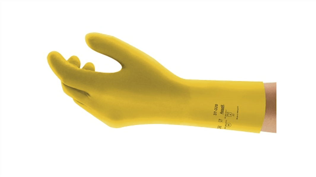 Guanti da lavoro Ansell AlphaTec 37-320, Tg. 10, in Nitrile, col. Giallo