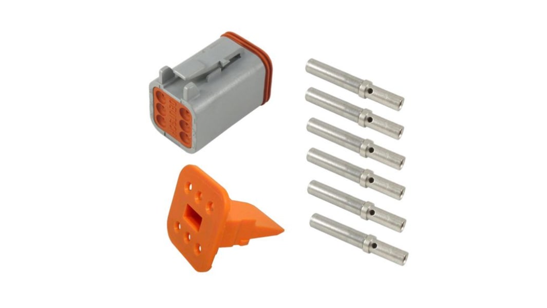 Connettore automotive TE Connectivity, Connettore femmina, 13A, 6 vie, 2 file