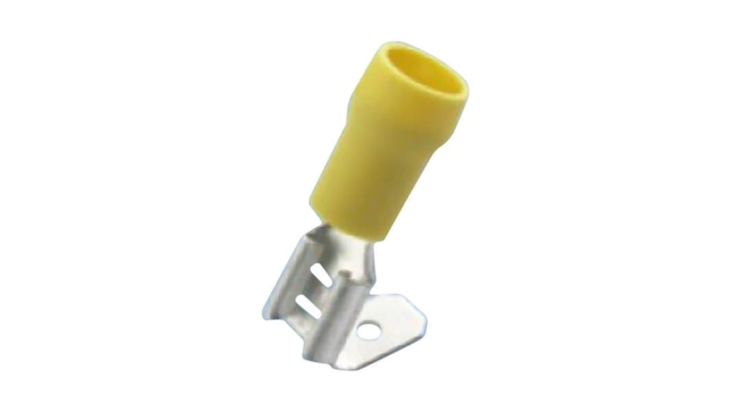 Piggyback terminal yellow 6.3x0.8mm