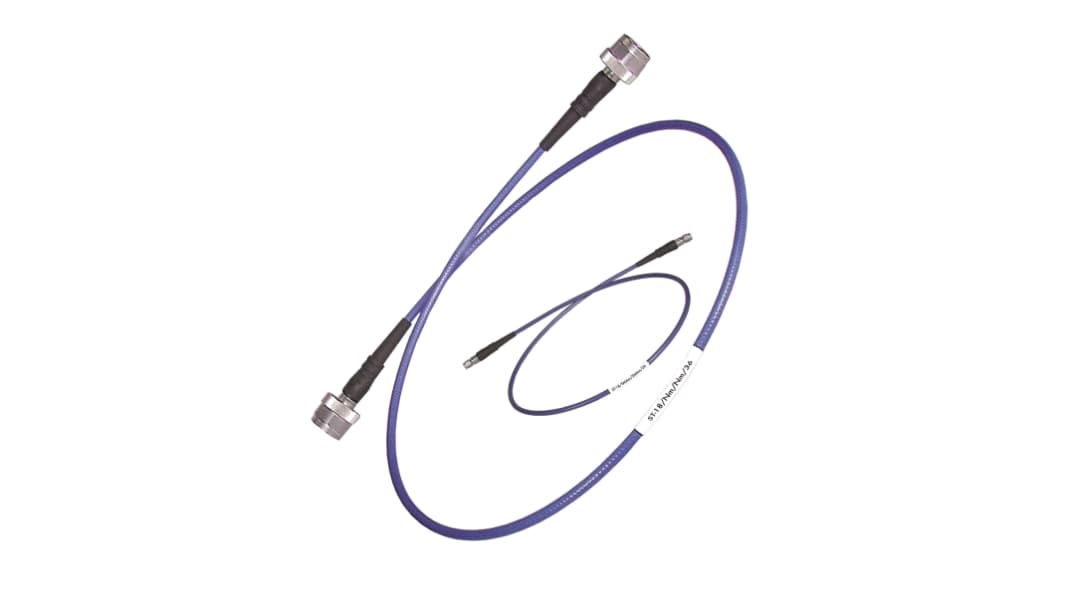 Huber+Suhner ST18 Series Male SMA to Male SMA, 2ft, Sucotest 18 Coaxial, Terminated