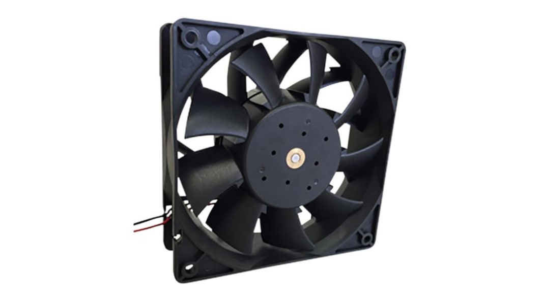 Orion Fans Axial Fan, 24 V dc, dc Operation, 226cfm, 1.7A Max, 120 x 120 x 38mm
