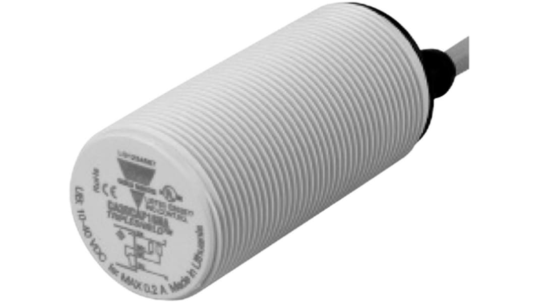Carlo Gavazzi Capacitive Threaded Barrel Proximity Sensor, M30, 2 → 16 mm Detection, 10 → 40 V dc