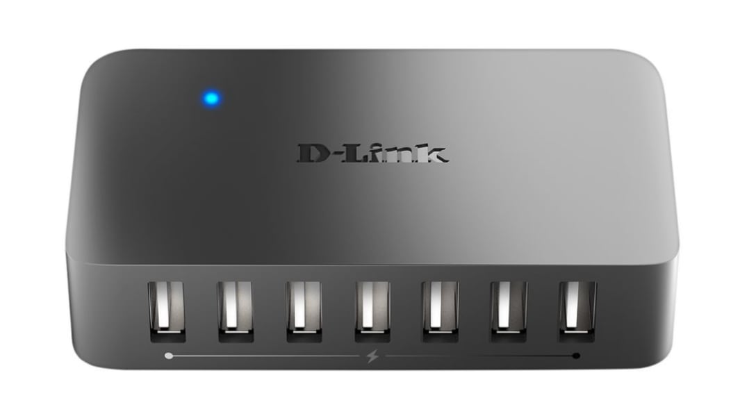 D-Link, USB-hub, USB 2.0 USB 7 Adapter USB A