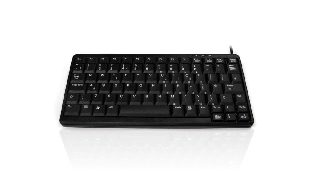 Klawiatura Kompaktowa przewodowa, kolor: Czarny, PS/2 i USB, QWERTY (Wielka Brytania), Ceratech