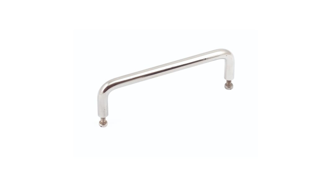 Tirador de armario RS PRO de Acero inoxidable Plata, 106mm x 30 mm x 8mm