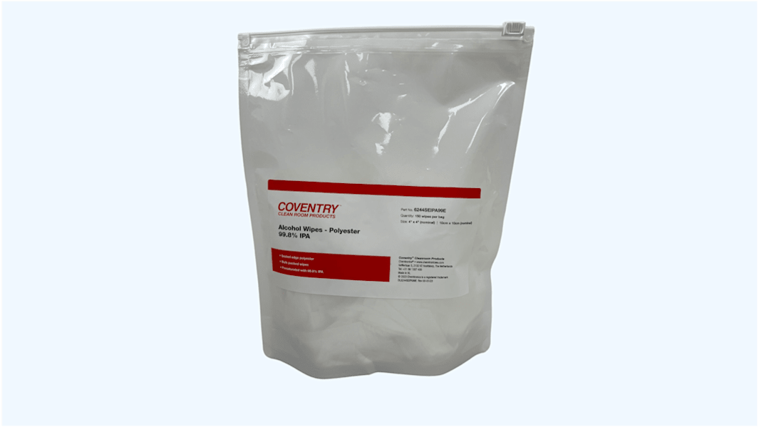 Salviette Monouso umidificate Chemtronics Coventry Poly-Wipes, col. Colore bianco, conf. da 150 pz.