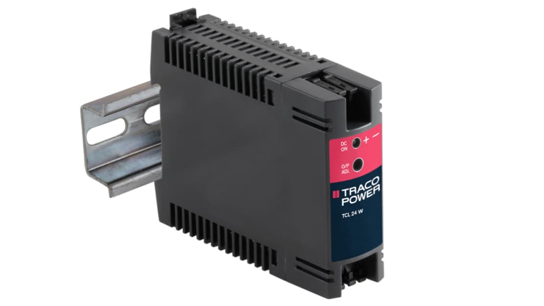 TRACOPOWER DIN-sín tápellátás, 24V dc, 1A, BE: 85 → 264V ac, 24W