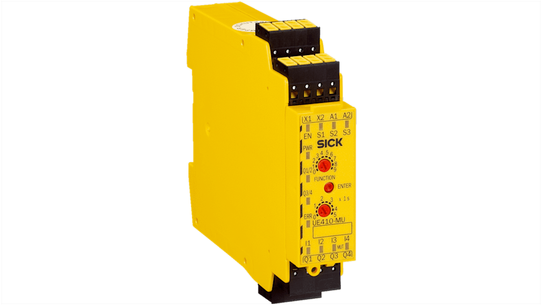 SICK UE410 Series Safety Controller, 4 Safety Inputs, 4 Safety Outputs, 24 V dc